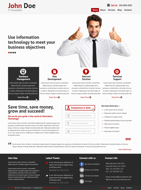 Entry 182639 in IT Consultant Wordpress Theme by SKT Themes