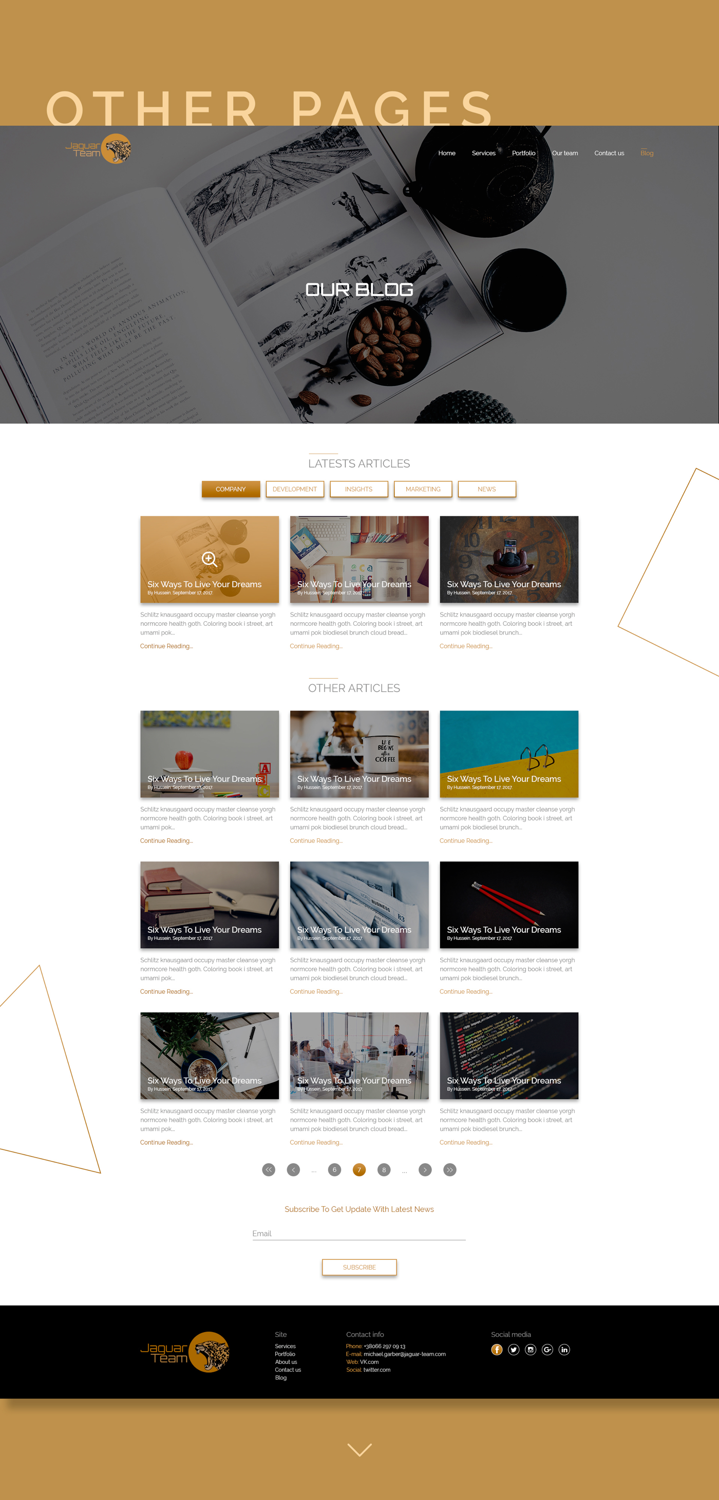 Entry 223543 in &quot;Jaguar Team&quot; web agency by APM2 studio