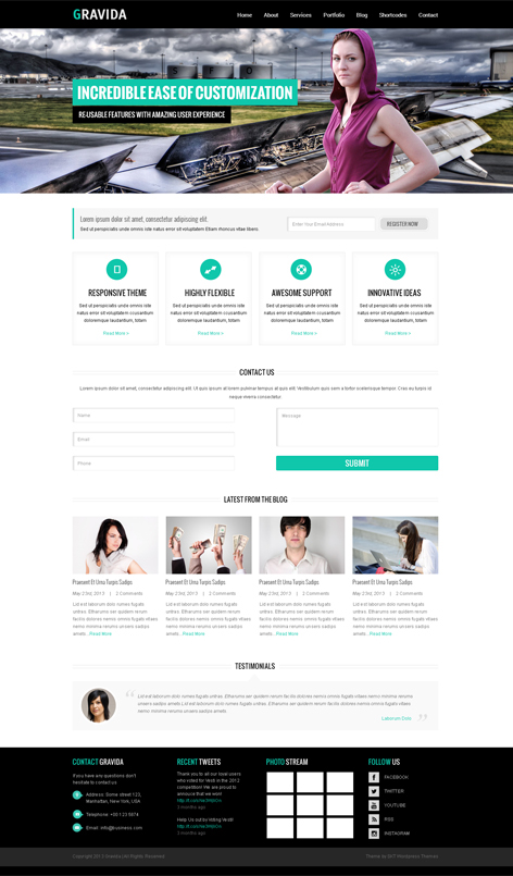 Entry 182642 in Gravida Corporate Wordpress Theme by SKT Themes