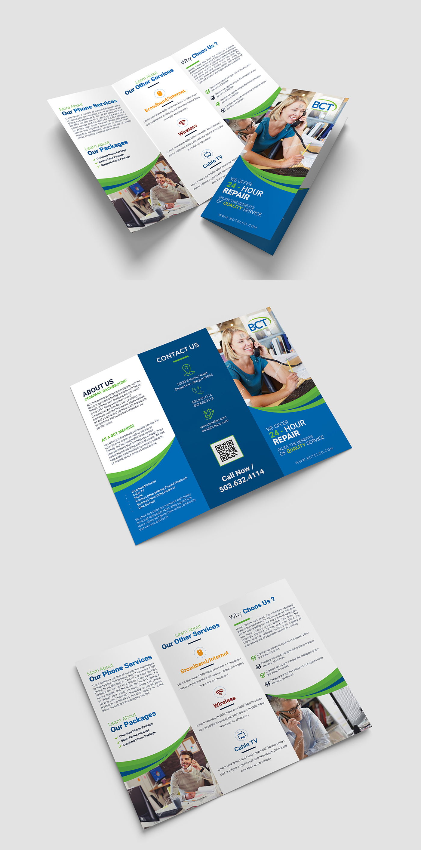 Entry 130448 in Tri-Fold Brochure Design Mock-up by freelance studio