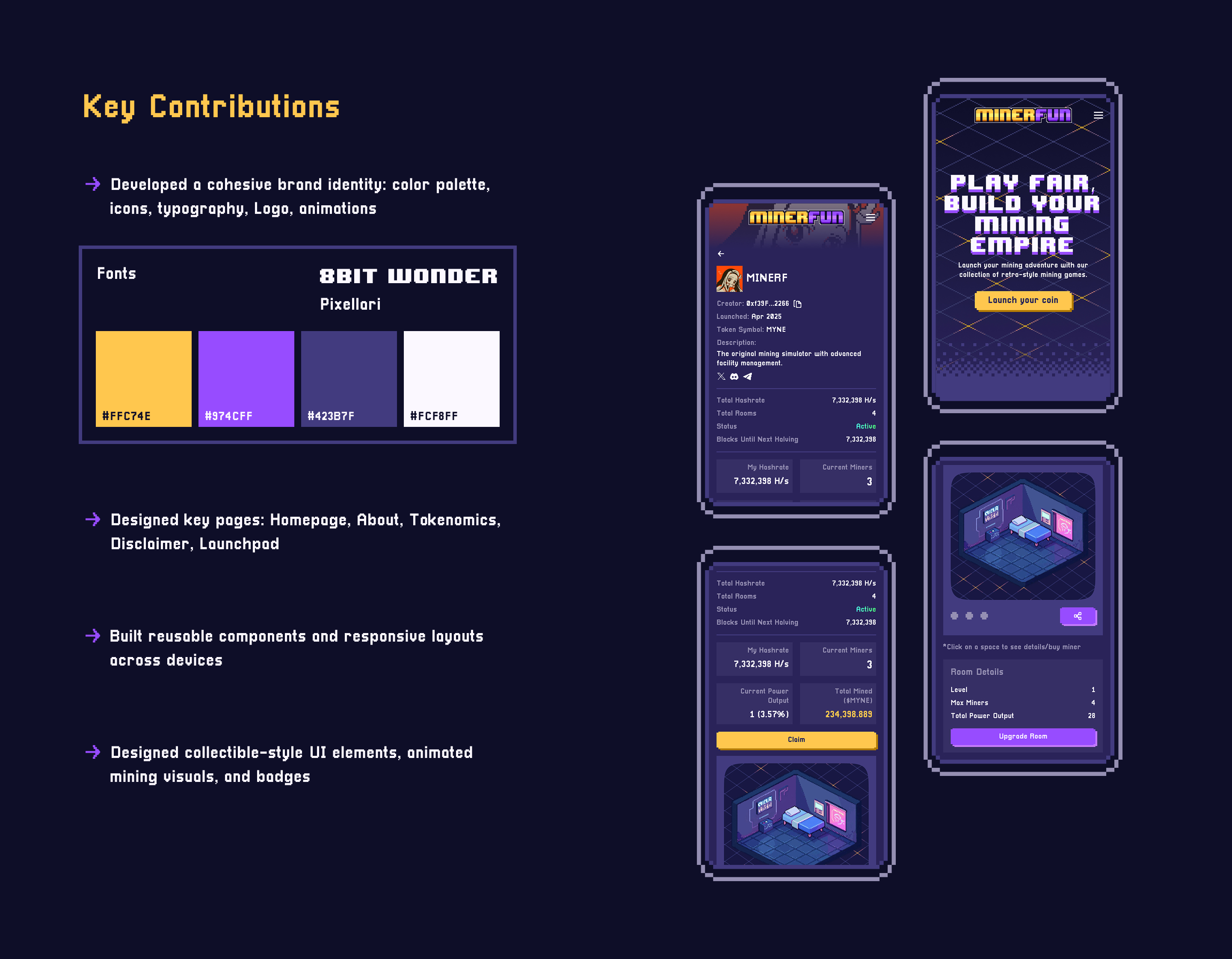 Entry 349860 in MinerFun · UI UX Design by Gilad Cohen · Product Designer
