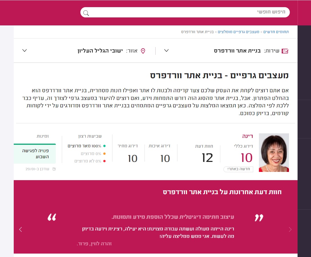 Entry 283848 in אתרים by rinaDesign