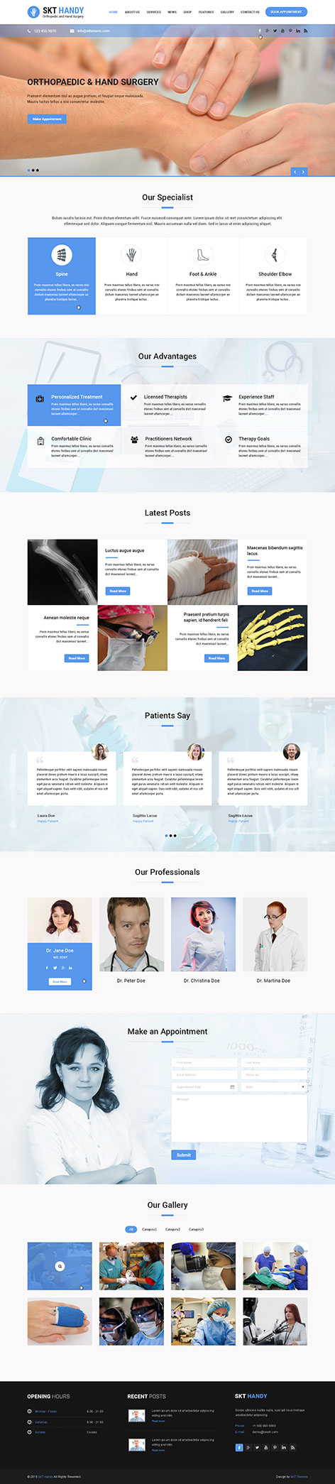 Entry 182554 in Handy Doctor WordPress Theme by SKT Themes