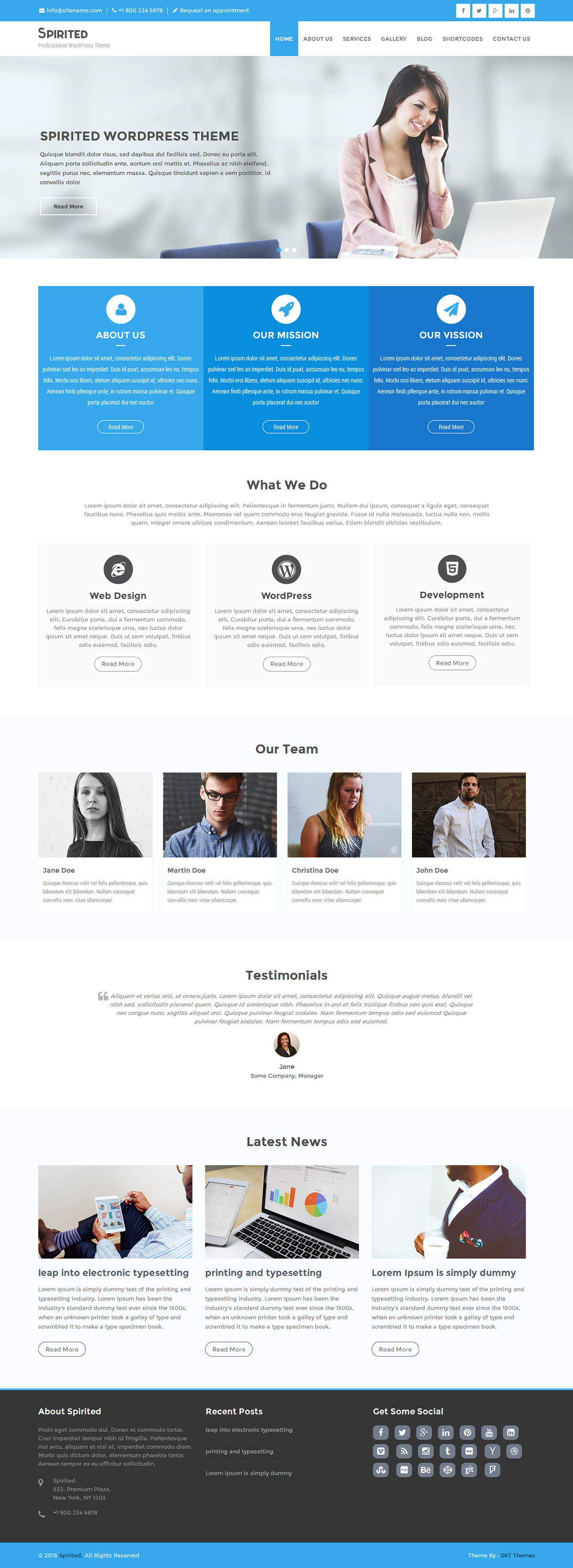 Entry 182563 in Spirited Responsive Corporate WordPress Theme by SKT Themes