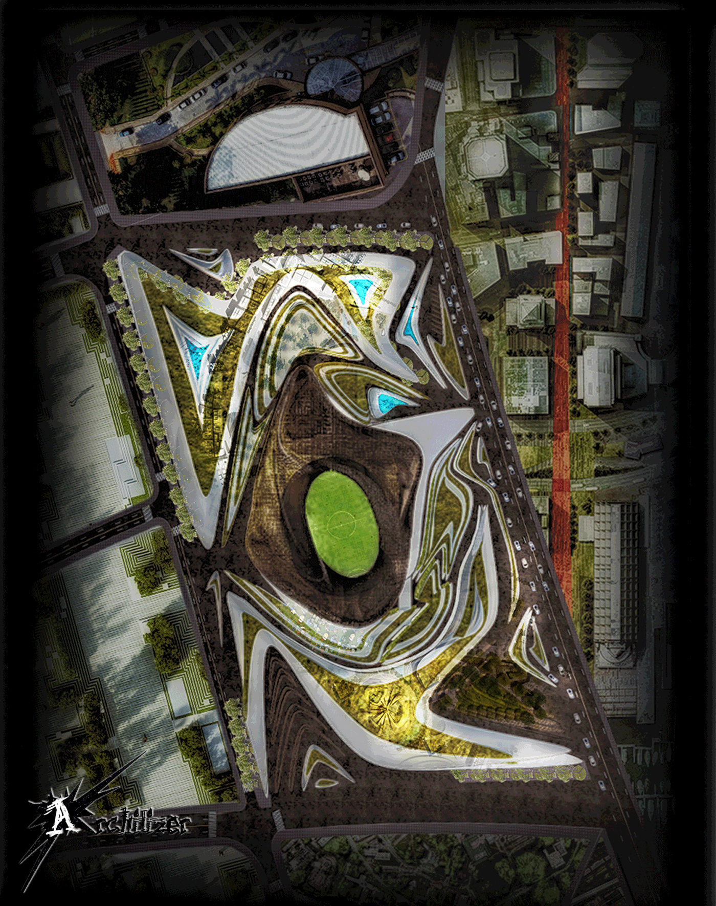 Entry 184995 in Olympic Stadium With Fluid Architecture by Freelancer