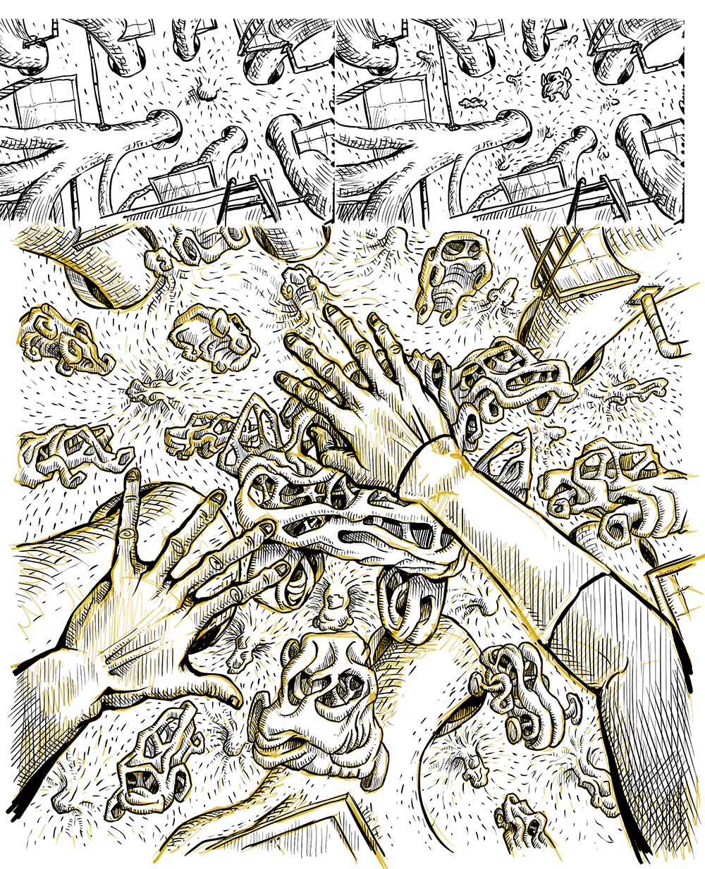 Entry 146464 in Mycelium Seep - Page Drawing process 4 by KLOOM STUDIO