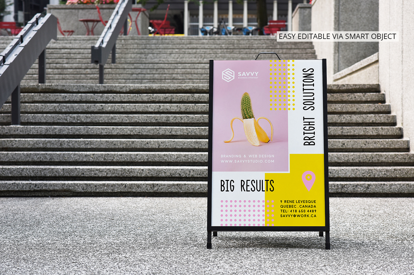 Entry 234956 in A-Frame Poster Display Sign Mockup Vol 1.0 by Clevery Design