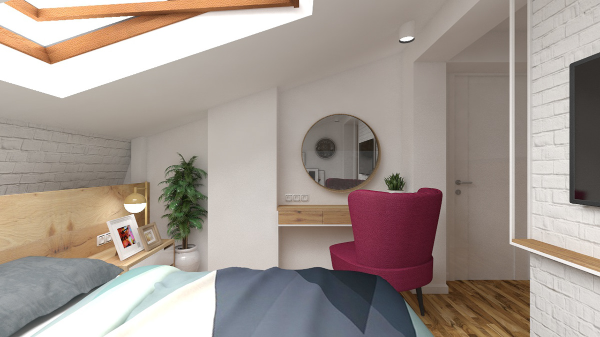 Entry 192931 in Attic interior design by MladMa