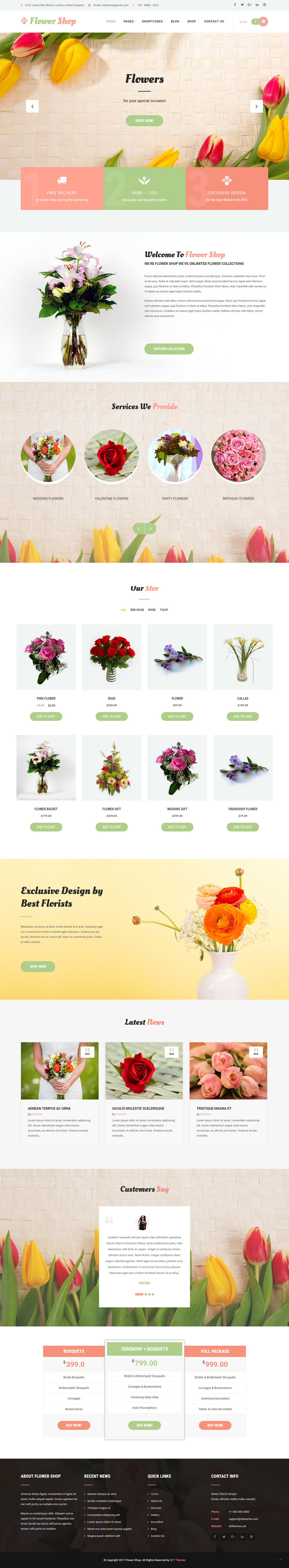 Entry 182336 in Florist WordPress theme by SKT Themes