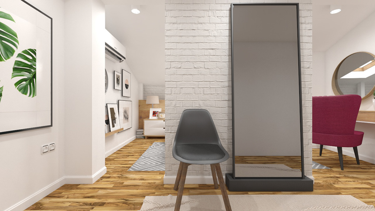 Entry 192937 in Attic interior design by MladMa