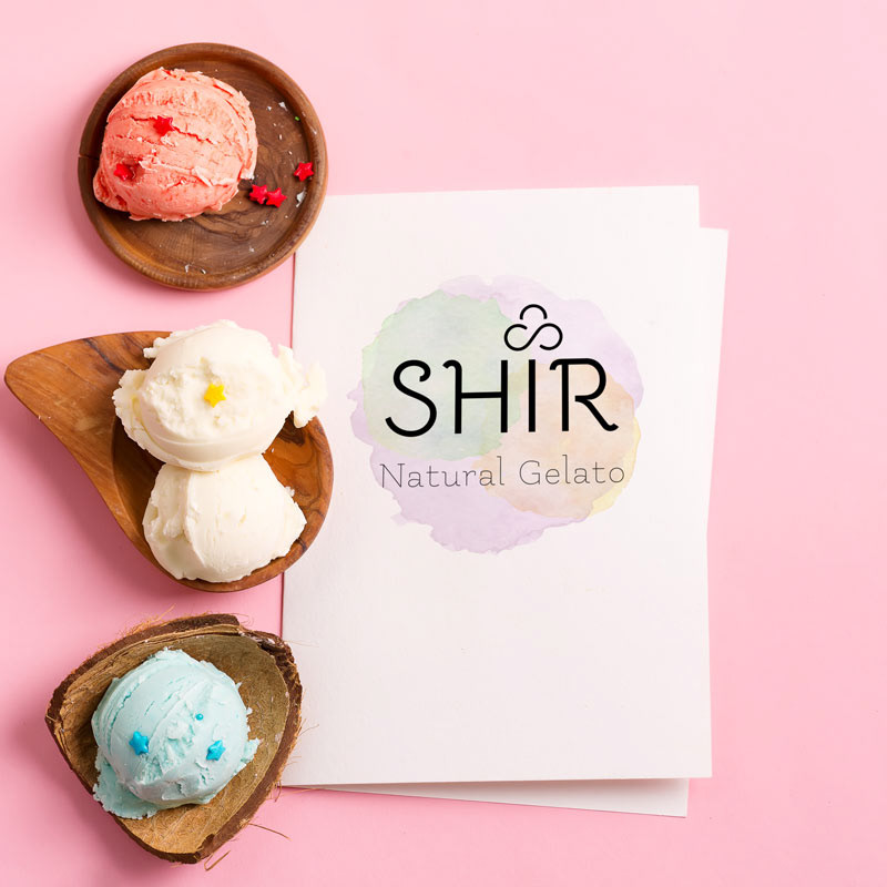 Entry 243271 in Branding - Natural handmade gelato shop by Pixtory