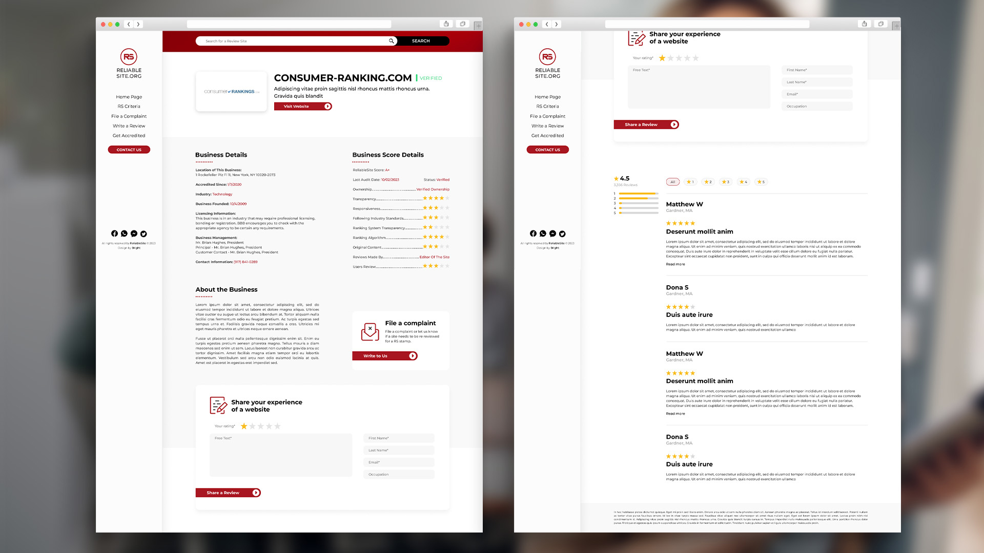Entry 324220 in ReliableSite by Beck Design