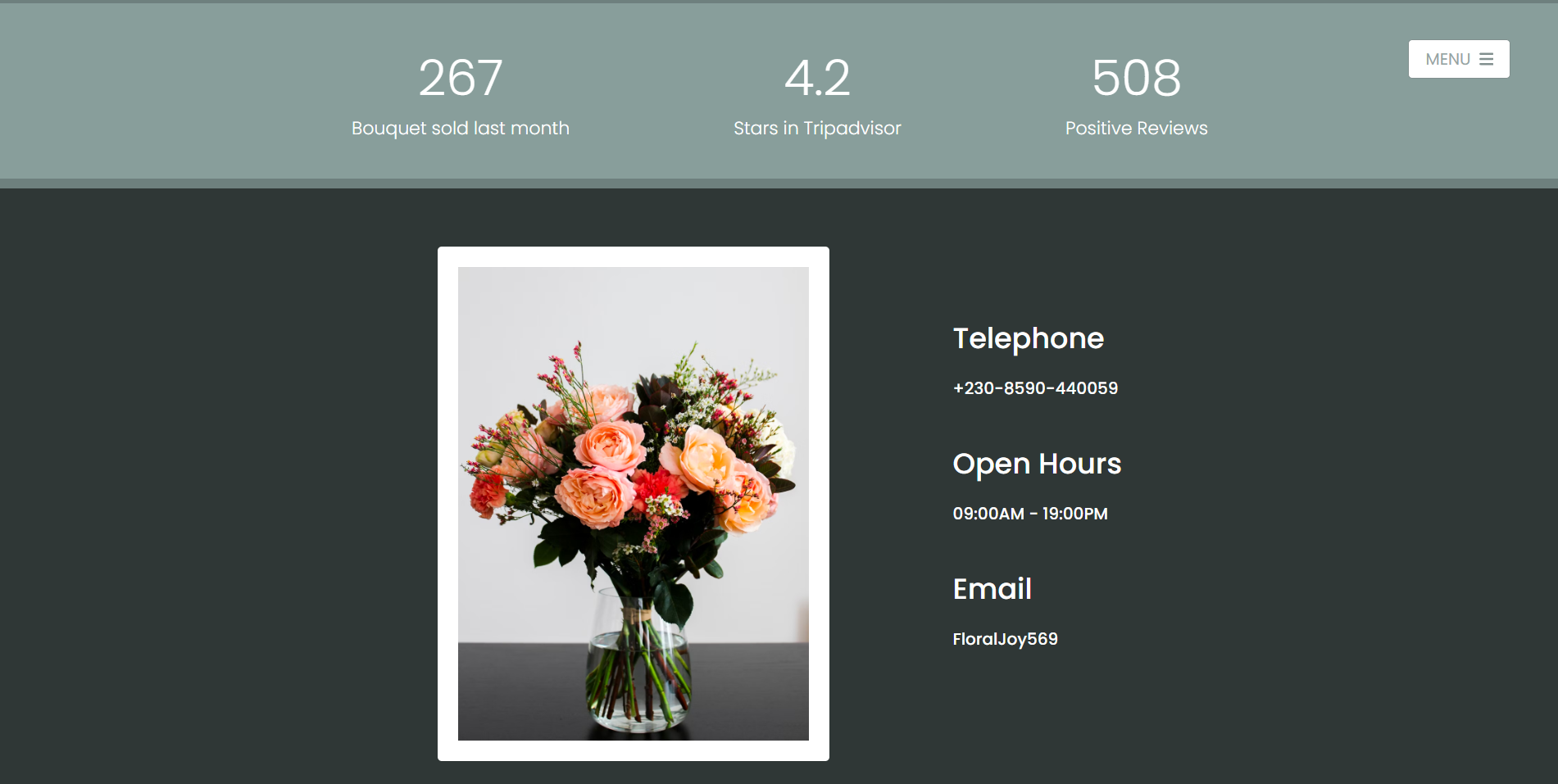 Entry 301664 in Floral Joy landing page by Alisa Zilberman