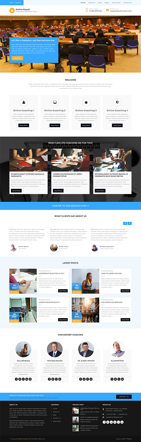 Entry 182502 in Online Coach WordPress theme by SKT Themes