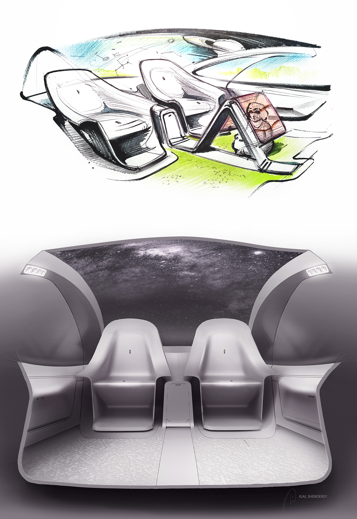 Entry 212825 in Pininfarina Future of emotions workshop 2016 by Igaleye design