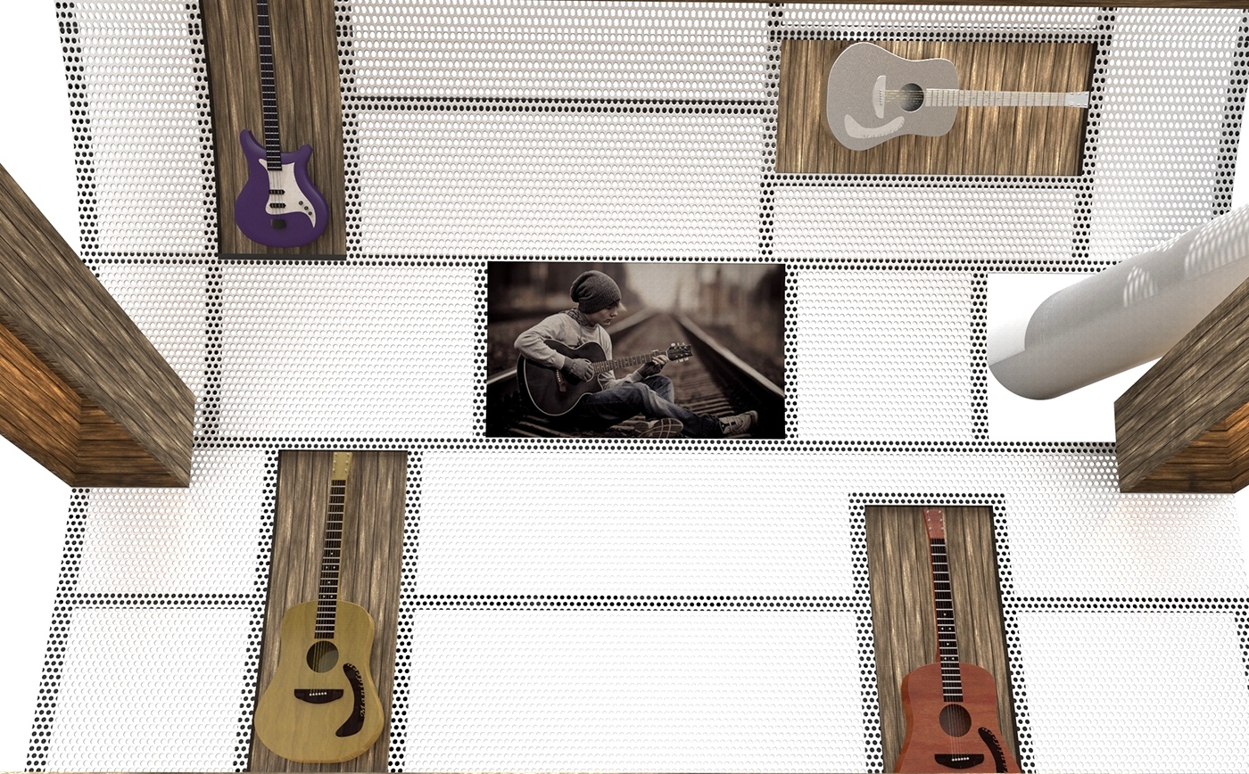 Entry 138241 in Guitar shop for Cinema City by עמירם טאפירו עיצוב תעשייתי