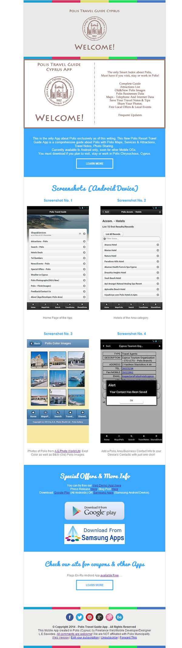 Entry 84164 in Responsive Email Template for a Mobile App by L www Design