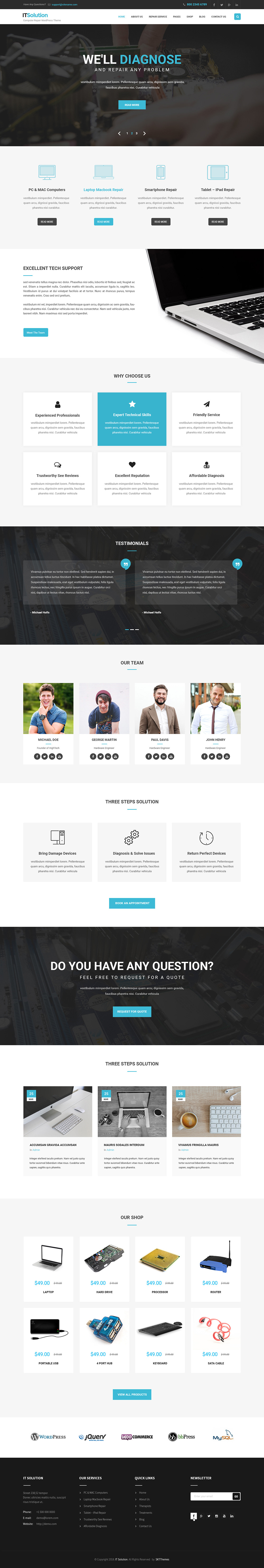 Entry 182264 in IT Solution WordPress theme by SKT Themes