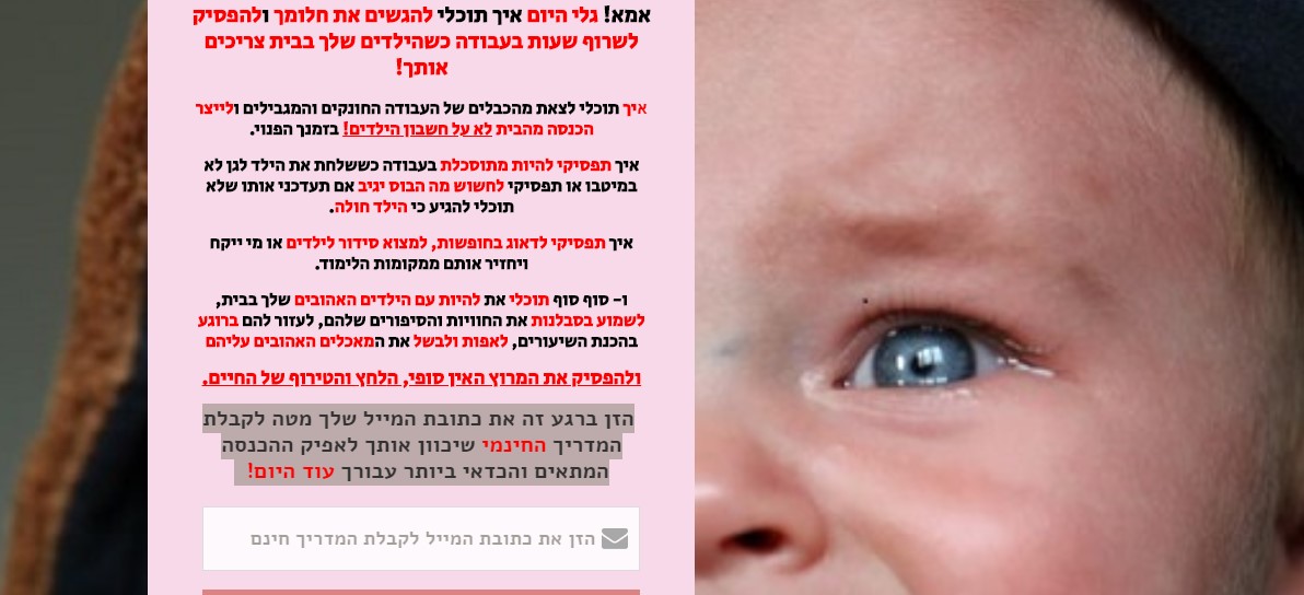 Entry 190335 in PORTFOLIO-דפי נחיתה לדוגמא by LeverageM