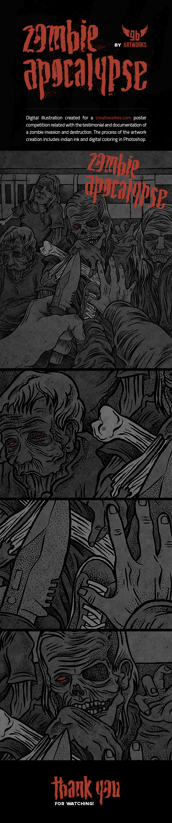 Entry 99454 in Zombie Apocalypse Illustration & Lettering by Graphic Boost