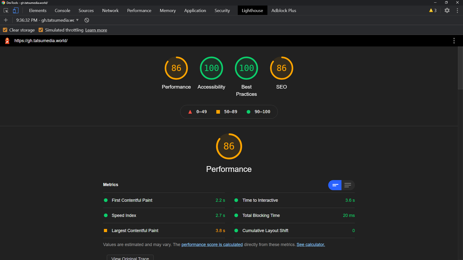 Entry 249221 in Core Web Vitals by TMW