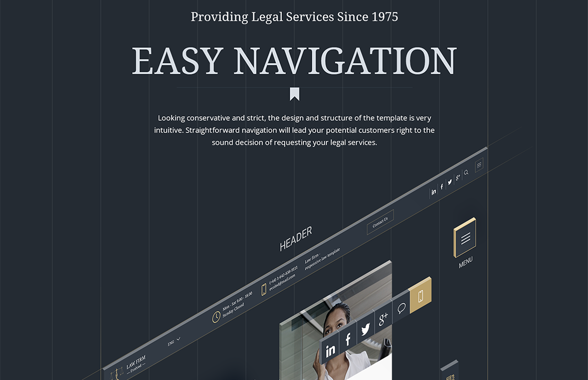 Entry 118695 in Legal Advice Office Website Design by Mobilunity by Mobilunity