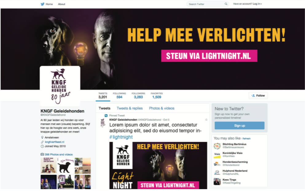 Entry 90215 in KNGF Light Night Social Media Post by Dutch Lion Amsterdam