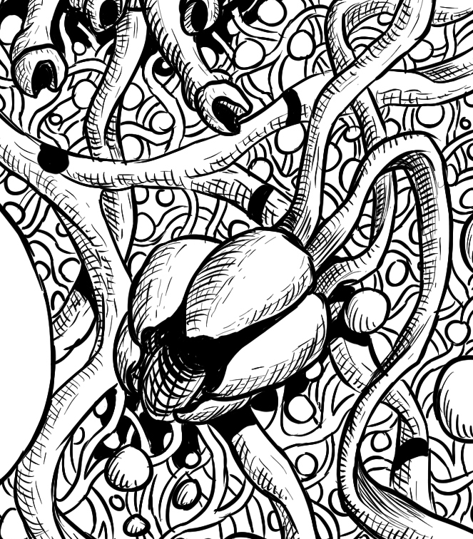 Entry 146424 in Mycelium Seep - ink of a page from chapter 2 by KLOOM STUDIO
