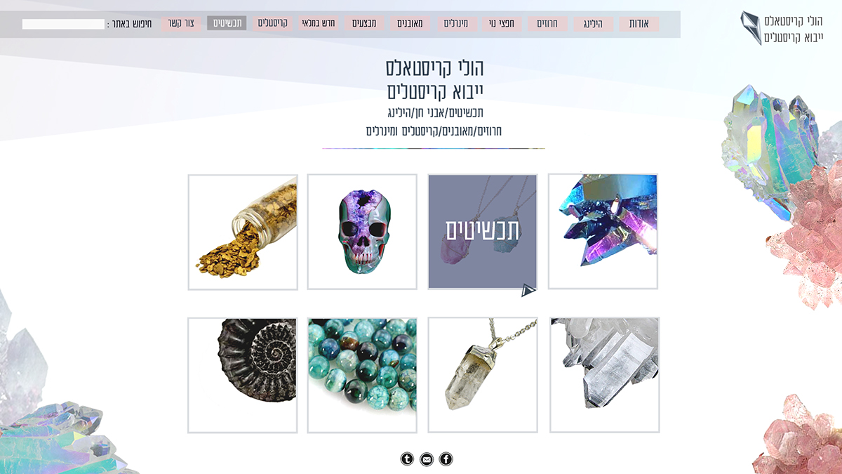 Entry 189441 in web design - Online crystal store by Jenny&#39;s Designs