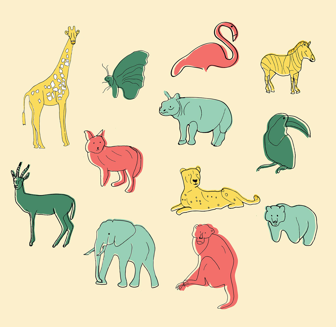 Entry 218005 in Zoo branding by Mor Luvka - Graphic design & Illustrator