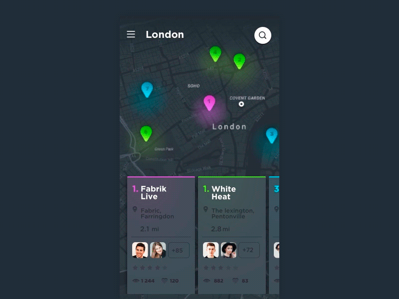 Entry 134034 in Event App Concept by Cleveroad US