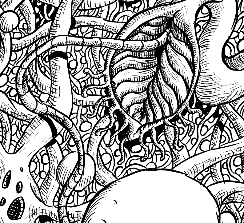 Entry 146422 in Mycelium Seep - ink of a page from chapter 2 by KLOOM STUDIO
