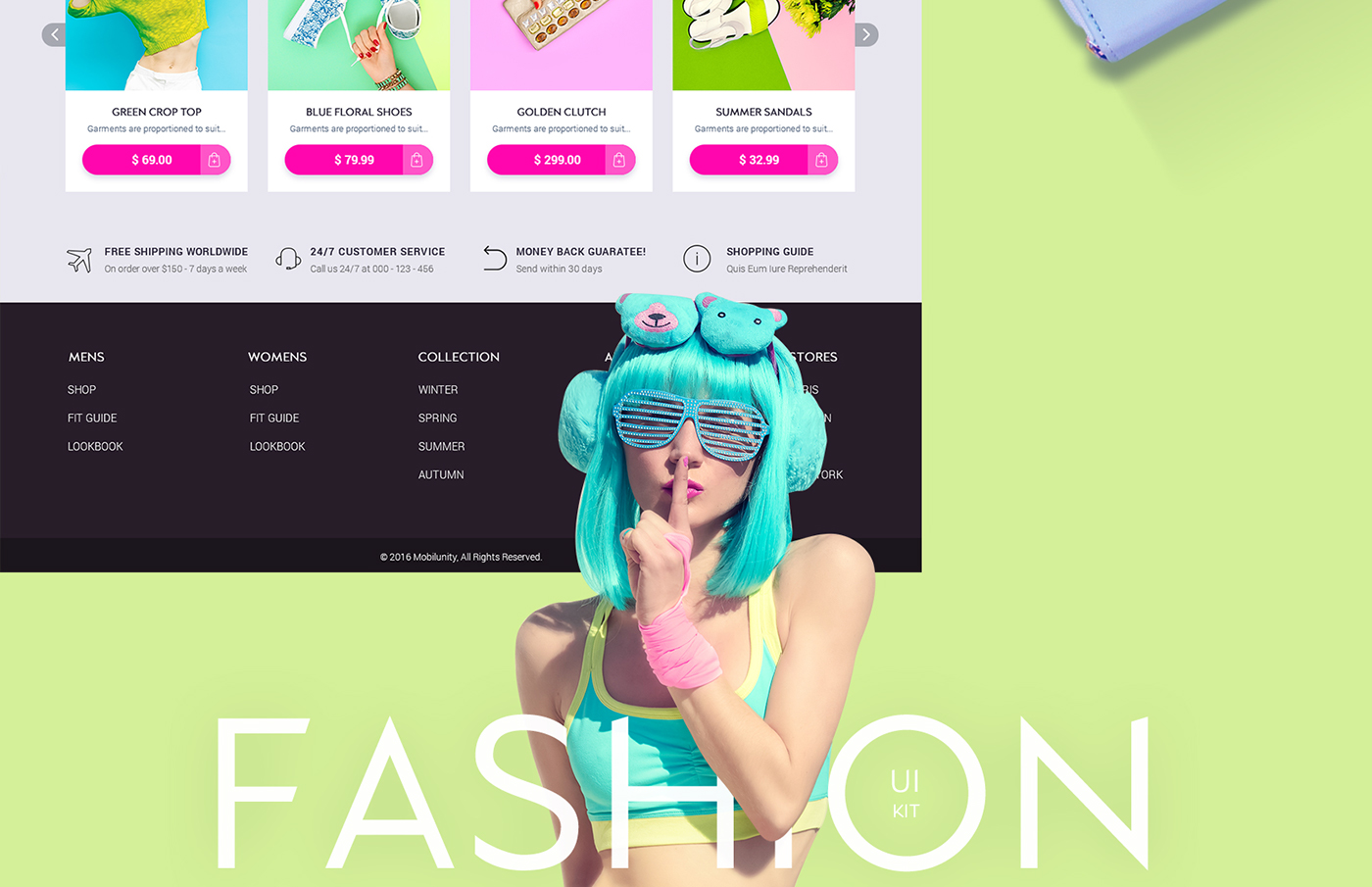 Entry 118730 in Modern Fashion eCommerce Site Design by Mobilunity