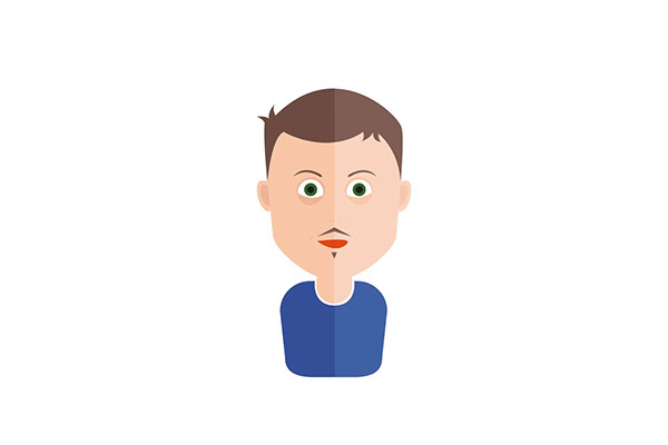 Entry 104842 in Self Portrait Flat Design by Elad tal soria