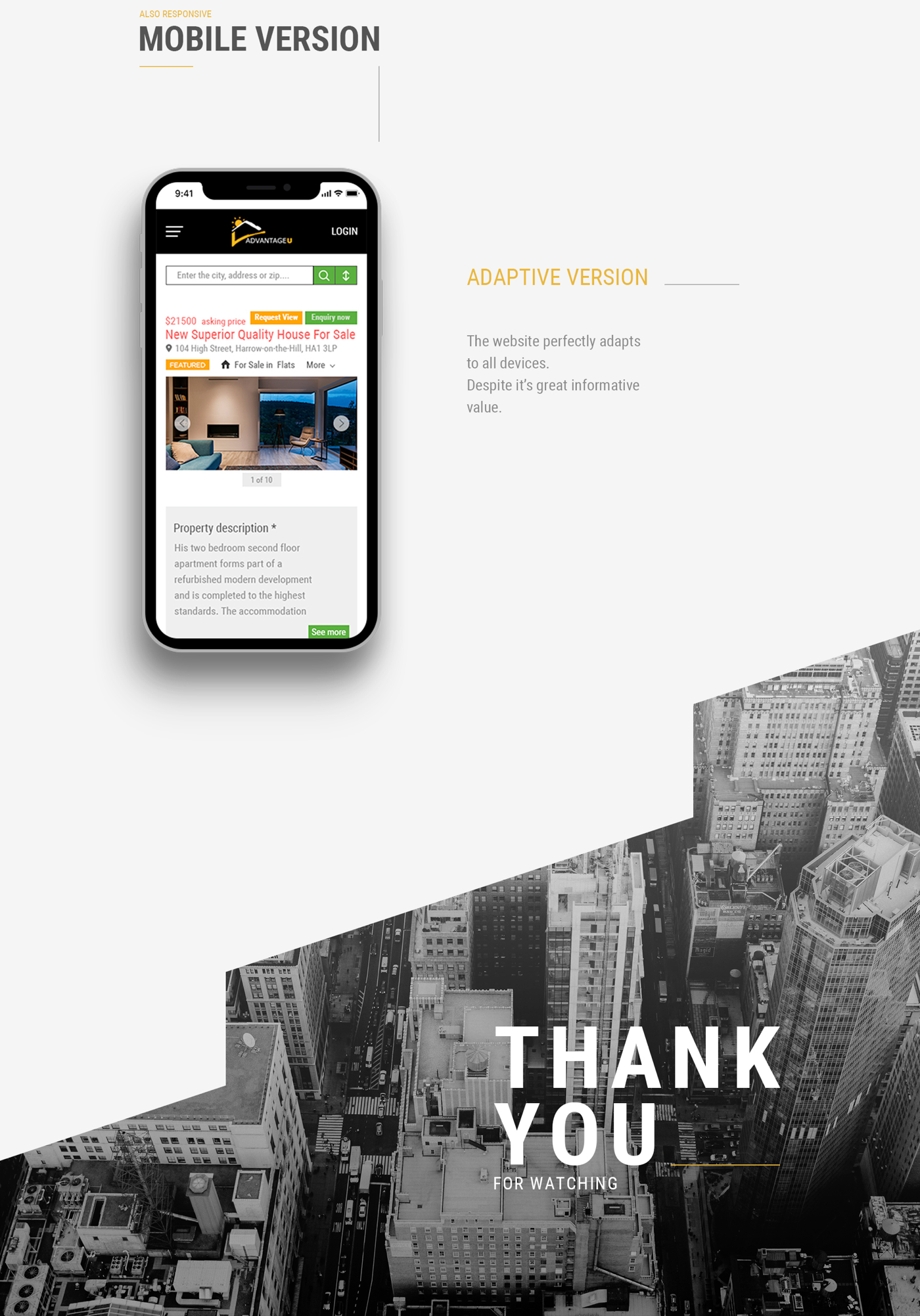 Entry 223516 in &quot;ADVANTAGEU&quot; for real estate by APM2 studio