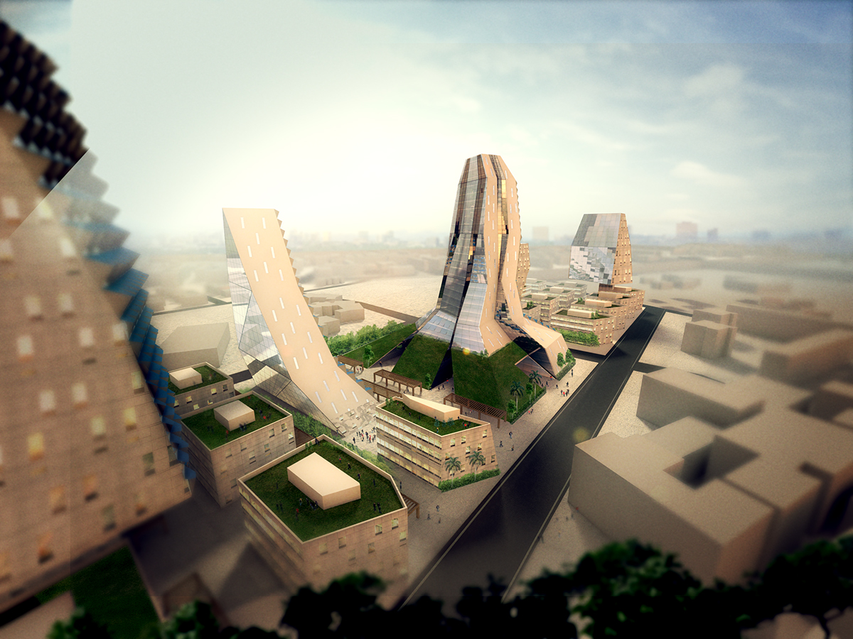 Entry 146551 in High-rise sustainable mixed use district. by KLOOM STUDIO
