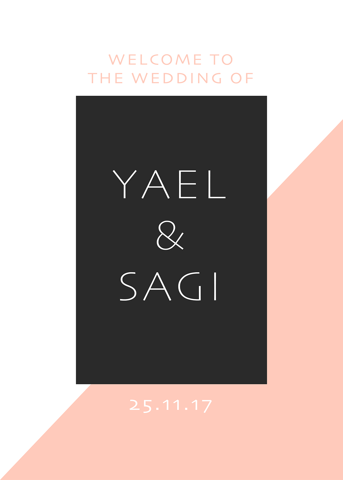 Entry 159021 in Geometric wedding branding by נעה קרן