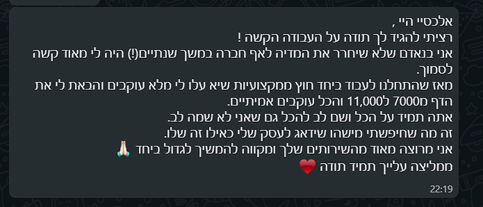 Entry 330762 in המלצות by אלכסיי קיגל