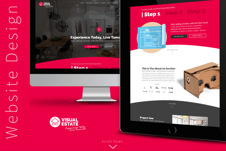 Open Zoomed Related Entry Visual Estate Website Design