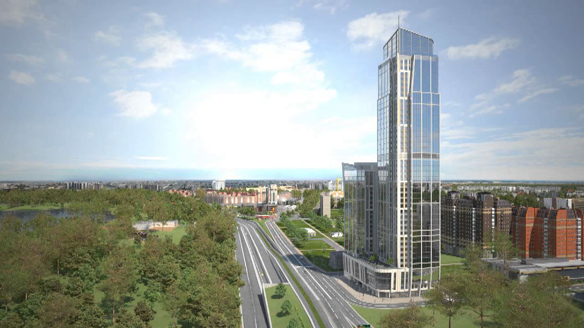 Entry 91507 in The lobby and garden of &quot;Ingria tower&quot; by Alexandra Vilenskaya