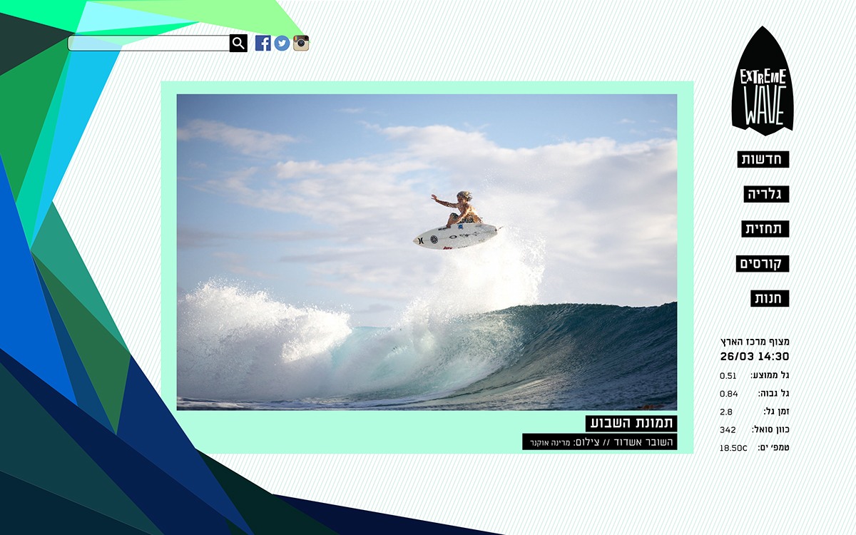 Entry 84490 in surf website redesign by Marina Okner