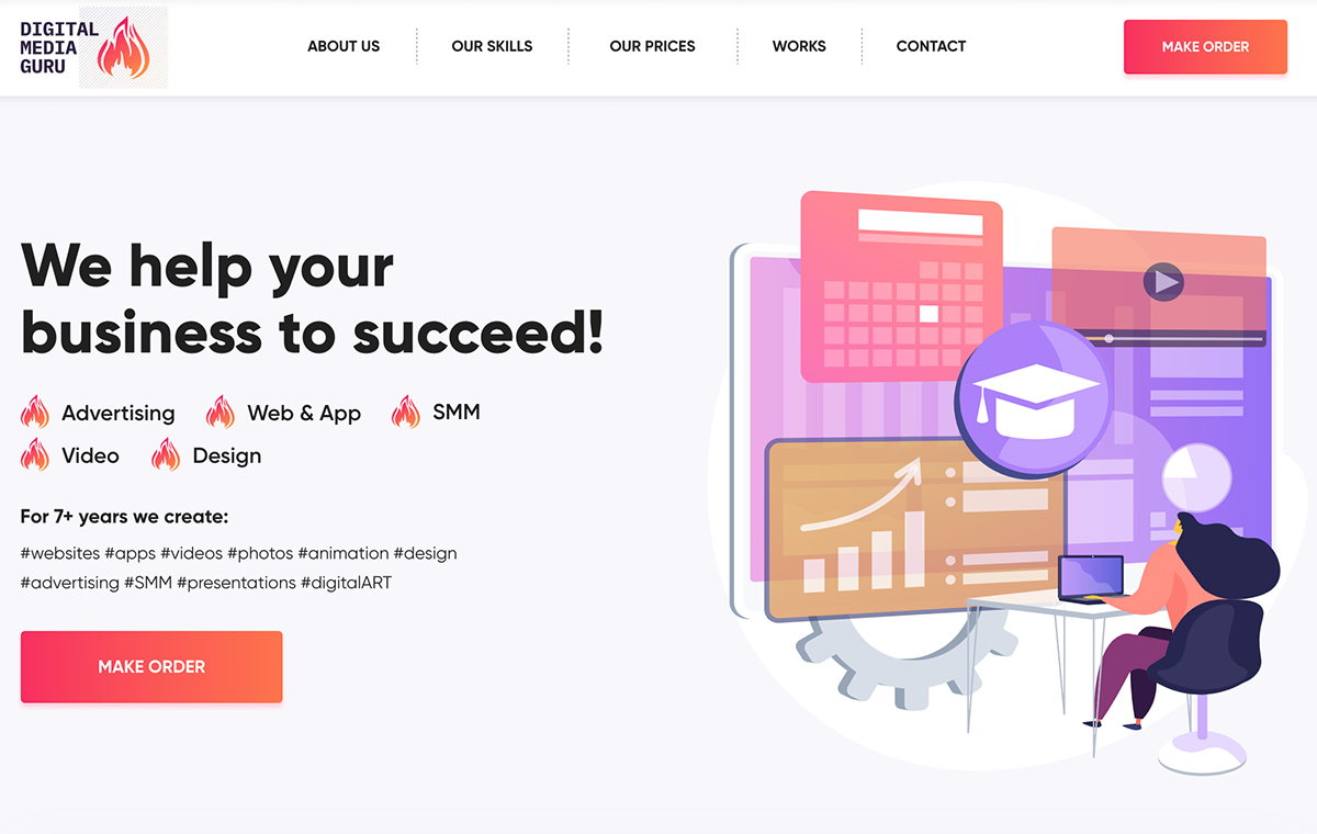 Entry 261406 in Web design. Digital Media Agency 🔥 by Digital Media Guru