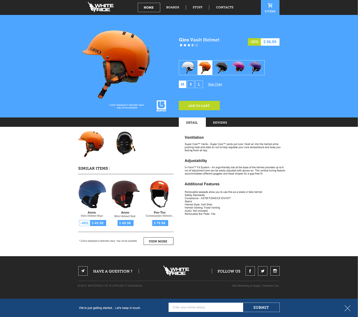 Entry 80817 in WhiteRide - snowboarding store for Canada by SteelKiwi Inc.