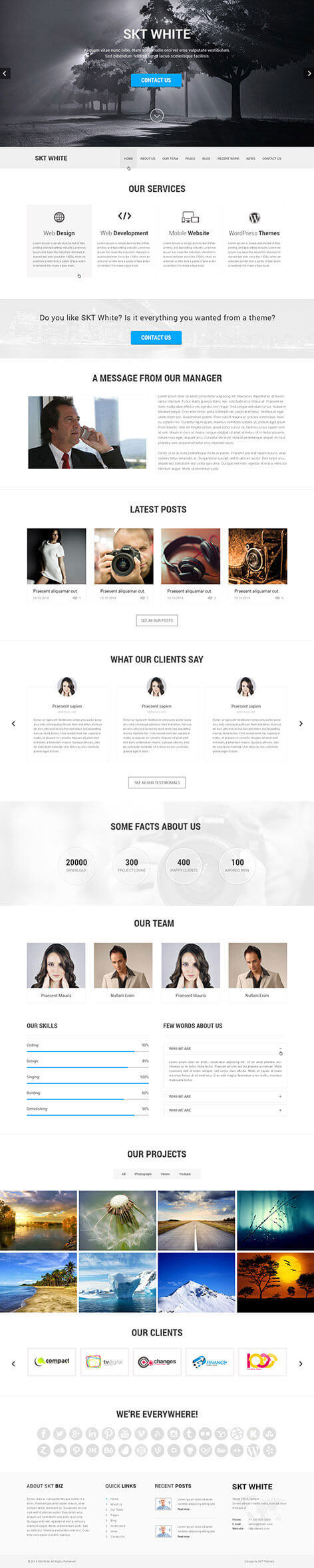 Entry 182410 in SKT White by SKT Themes
