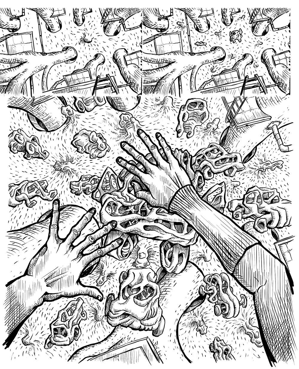 Entry 146465 in Mycelium Seep - Page Drawing process 4 by KLOOM STUDIO