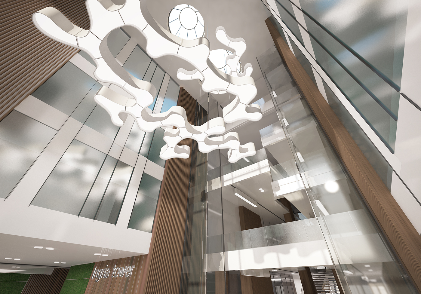 Entry 91503 in The lobby and garden of &quot;Ingria tower&quot; by Alexandra Vilenskaya