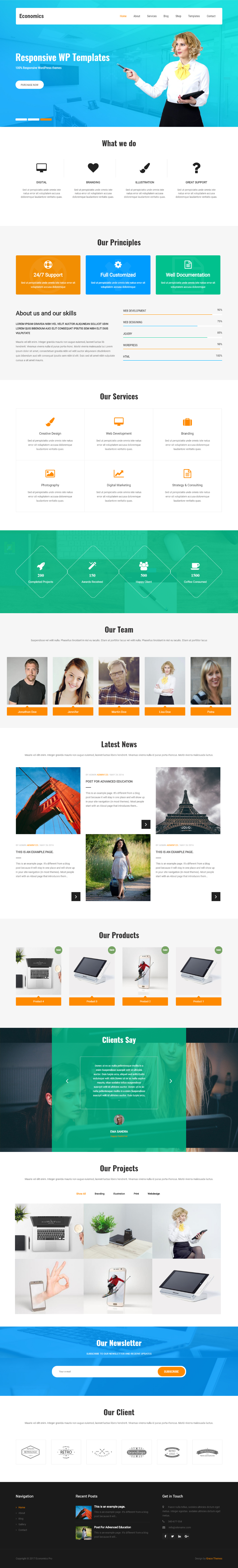 Entry 182706 in clean and minimal WordPress theme by Grace Themes