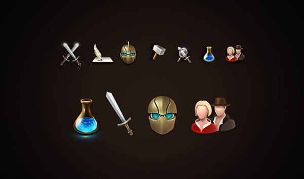 Entry 98401 in Icons sets for Game UI by MAXdesign