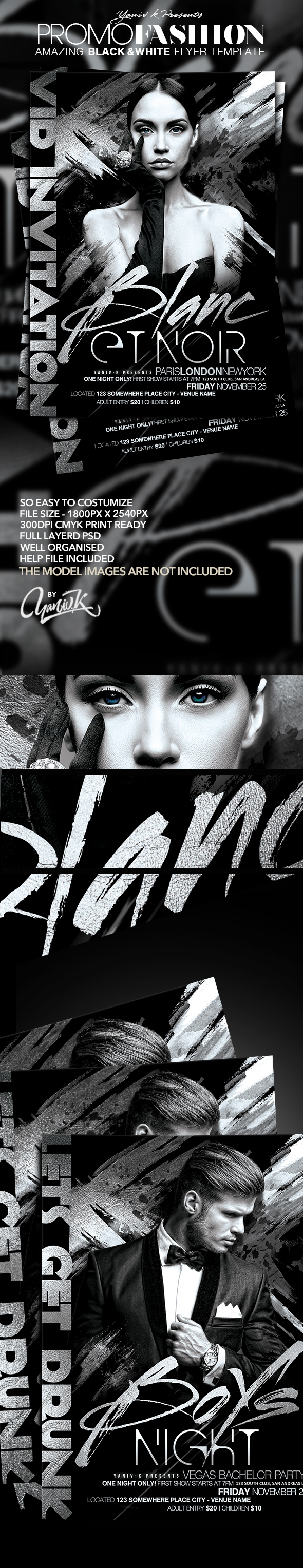 Entry 95002 in B&W Promo Fashion Flyer Template by tHe ARt Of DesiGn