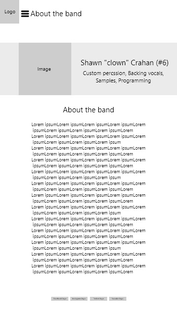 Entry 249743 in Ux & Ui project e-commers Slipknot band for mobile by Sarit Graphic Design